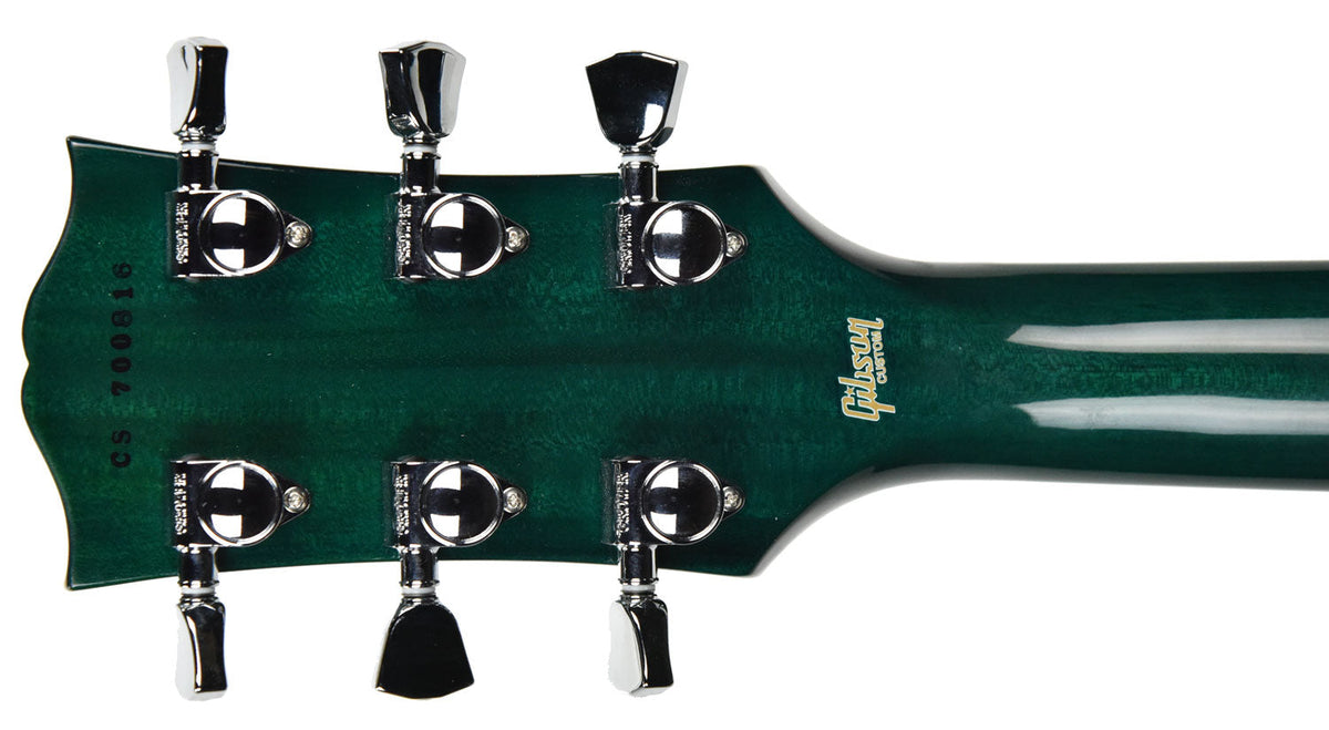 Used Gibson Custom Les Paul Custom Flame Top in Peacock CS700816