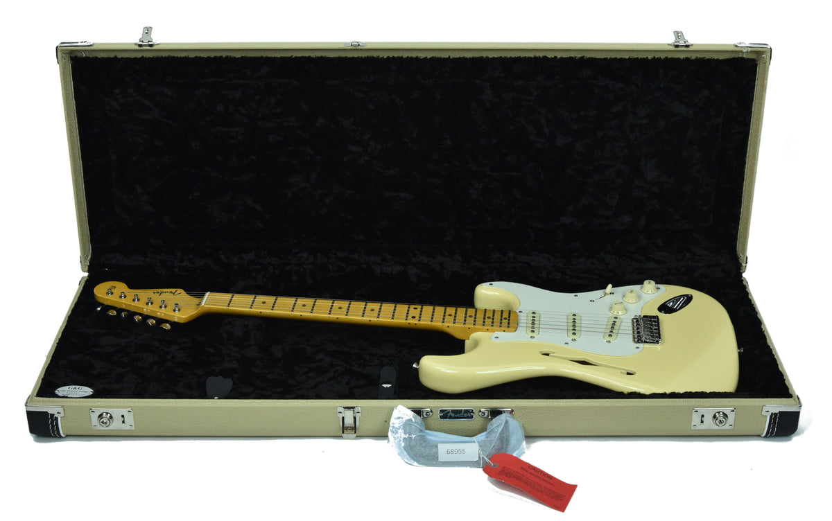 Fender® Eric Johnson Thinline Stratocaster in Vintage White EJ19126
