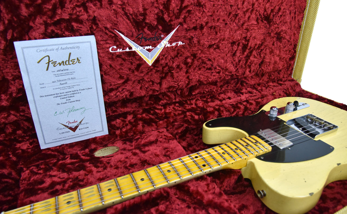 Fender Custom Shop 52 H/S Telecaster Relic Faded Nocaster Blonde R99068
