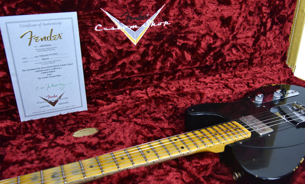 Fender Custom Shop 52 H/S Telecaster Relic in Black R99020