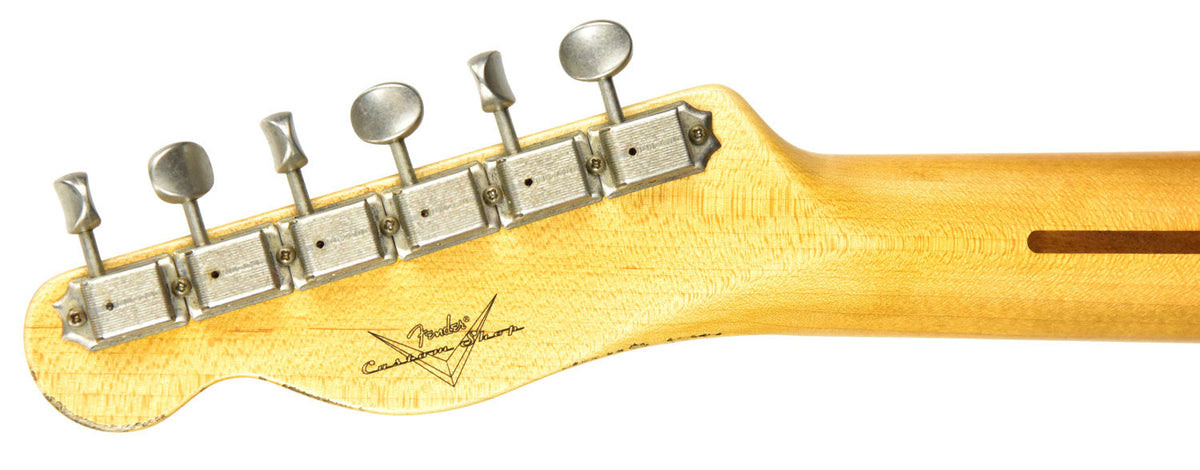 Fender Custom Shop 1 Piece Ash 50s Telecaster Relic in Black R98090