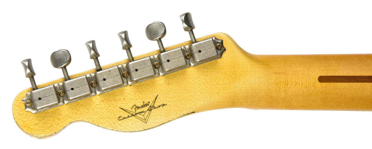 Fender Custom Shop 50s Telecaster Relic w/1 Piece Ash Body in Emerald Green Transparent R105667