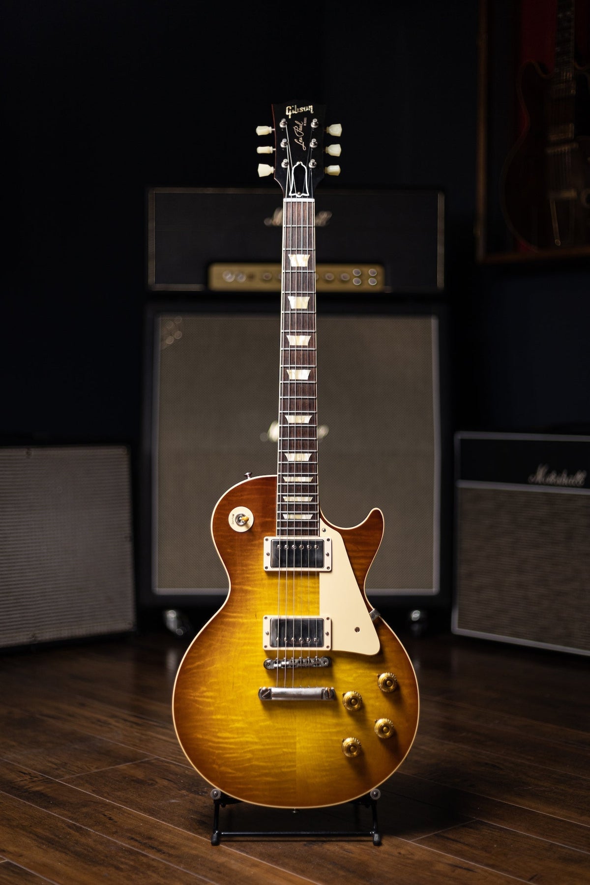 2020 Gibson Custom Shop 1959 Les Paul Reissue Electric Guitar - Iced Tea Burst