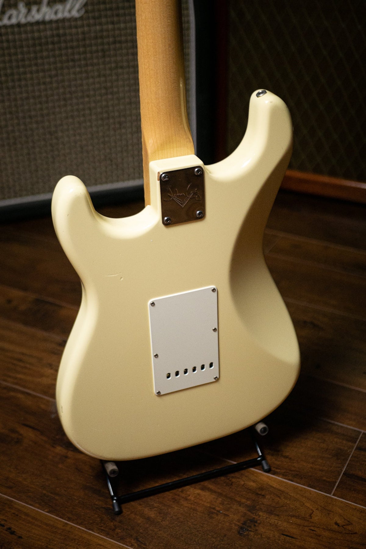 Fender Stratocaster Yngwie Malmsteen Owned / Custom Spec'd 1968 Maple Cap John Cruz Masterbuilt Electric Guitar - Vintage White