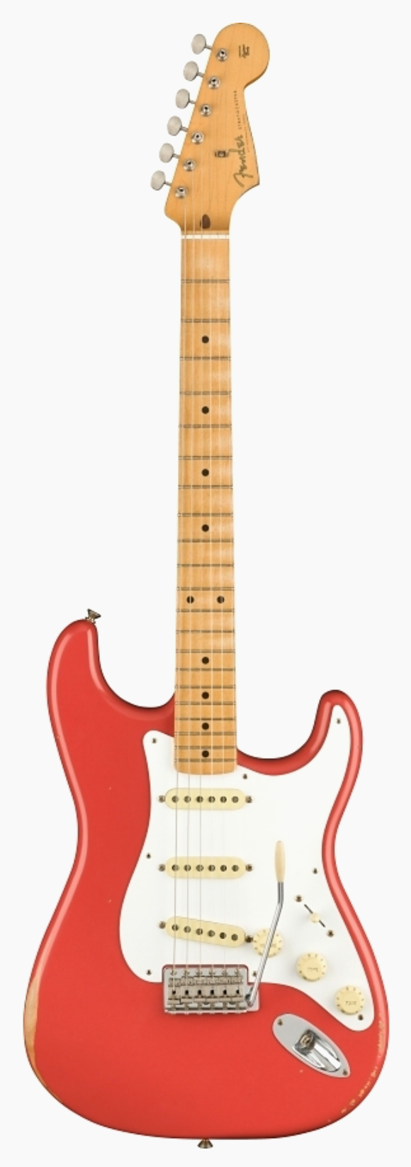 Fender Vintera '50s Road Worn Stratocaster Electric Guitar - Fiesta Red