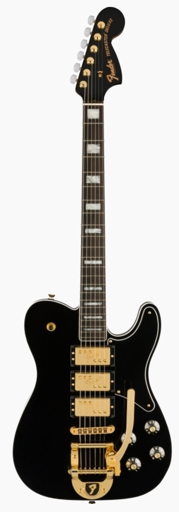 Fender Parallel Universe Volume II Troublemaker Telecaster Deluxe Bigsby Electric Guitar - Black