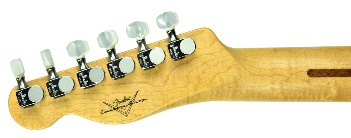 Used 2014 Fender Custom Shop Custom Deluxe Telecaster Quilt Top in Cherry Sunburst 9525