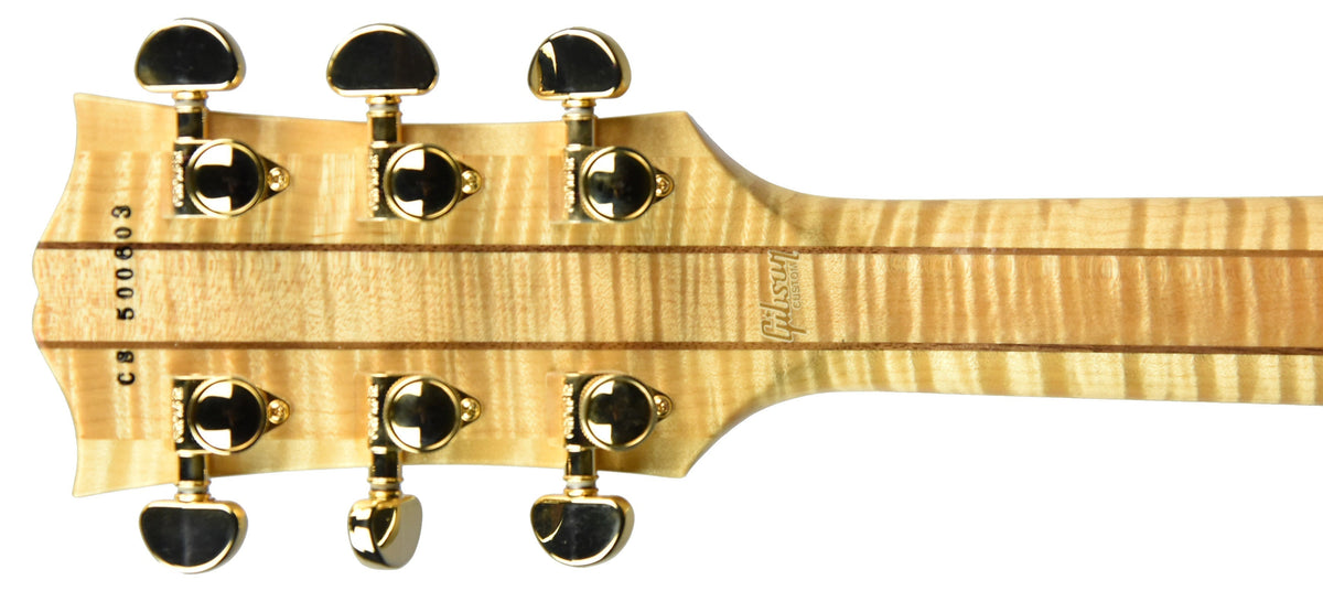 Used 2015 Gibson Custom Les Paul Custom Flame in Natural CS500603