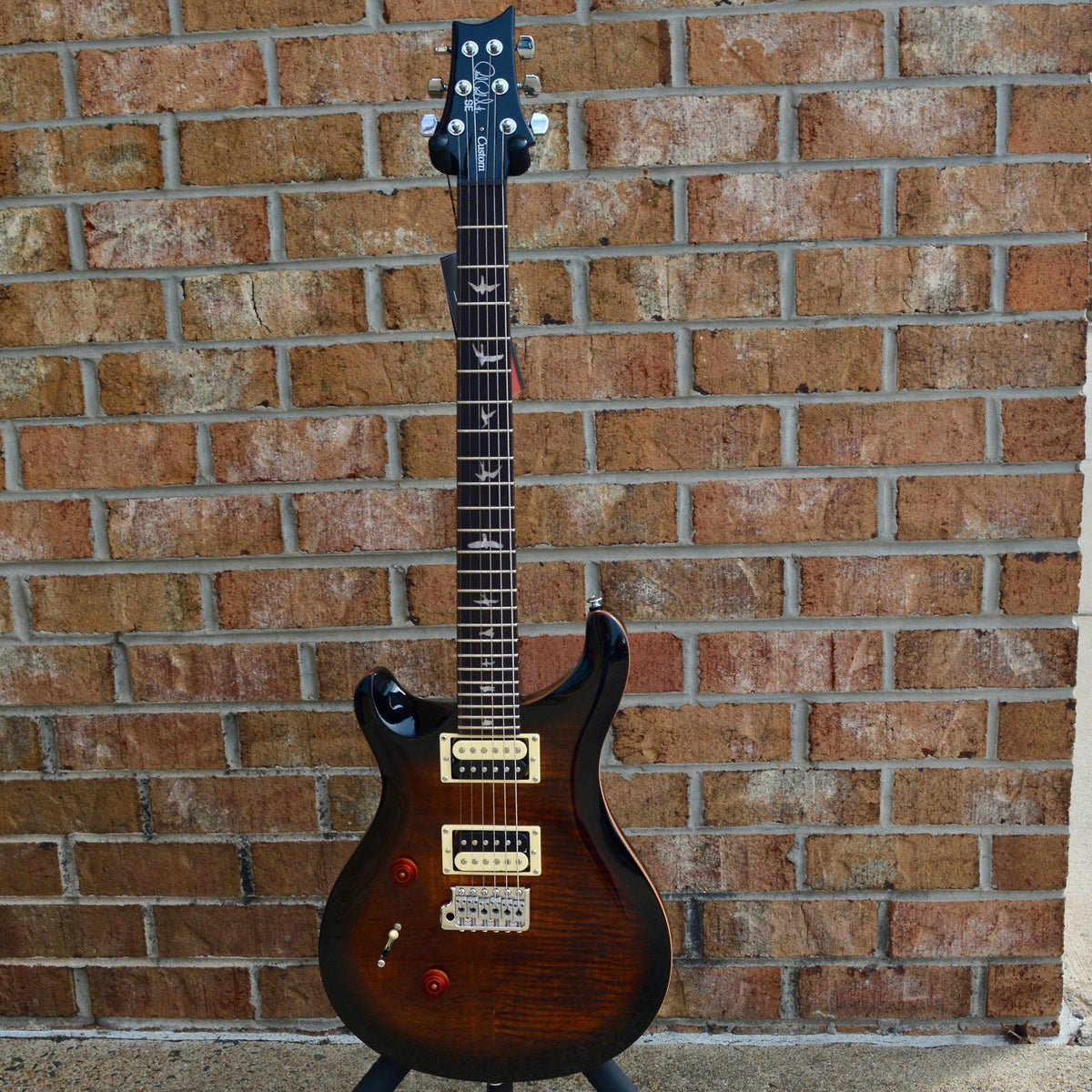 PRS SE Custom 24 Lefty Black Gold Sunburst