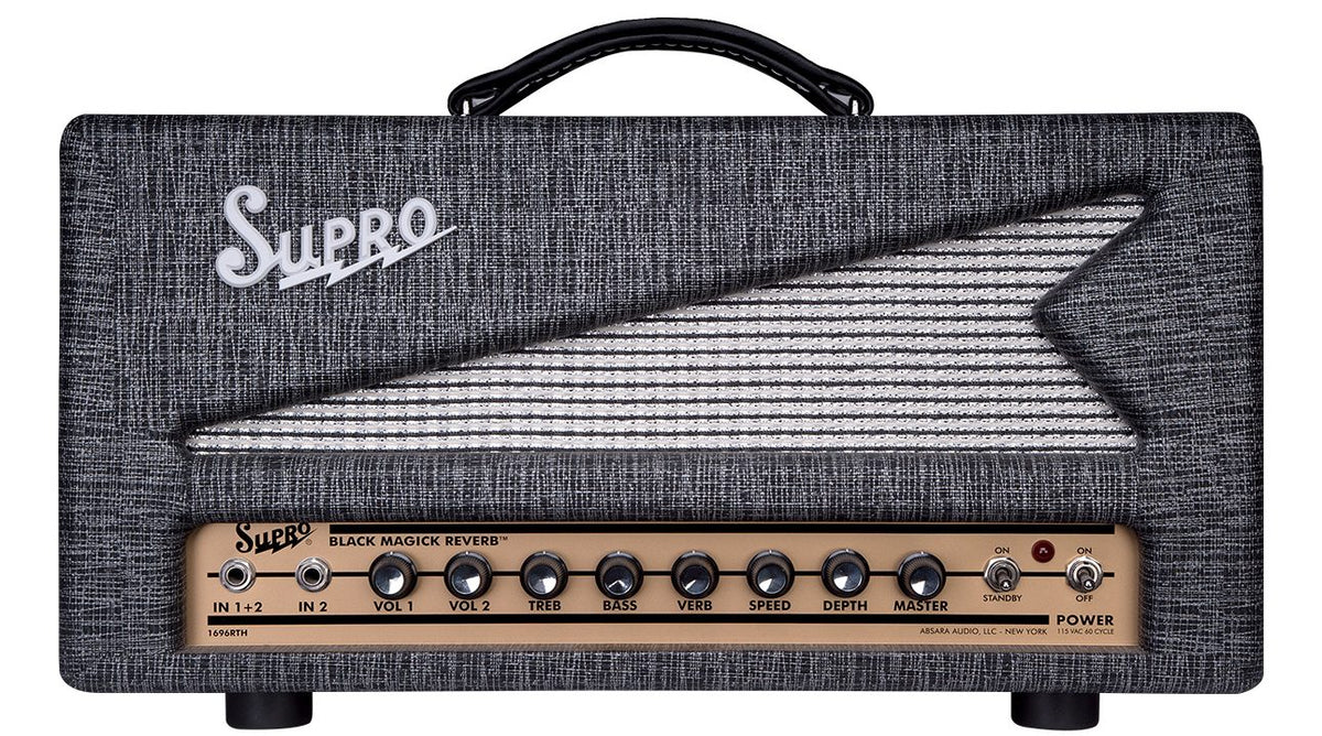 Supro 1696RTH Black Magick Reverb 25-watt Class A Tube Head