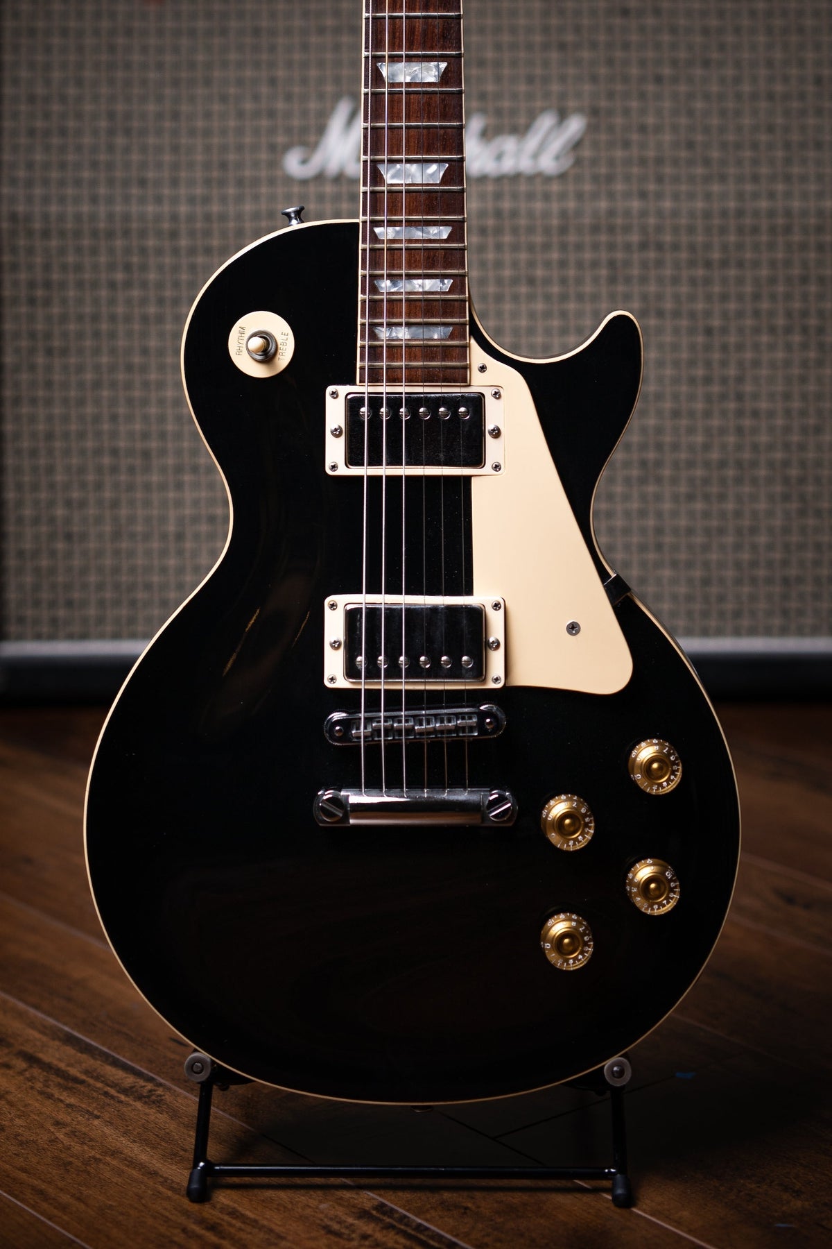 1989 Gibson Les Paul Standard Electric Guitar [Signed by Ace Frehley] - Ebony