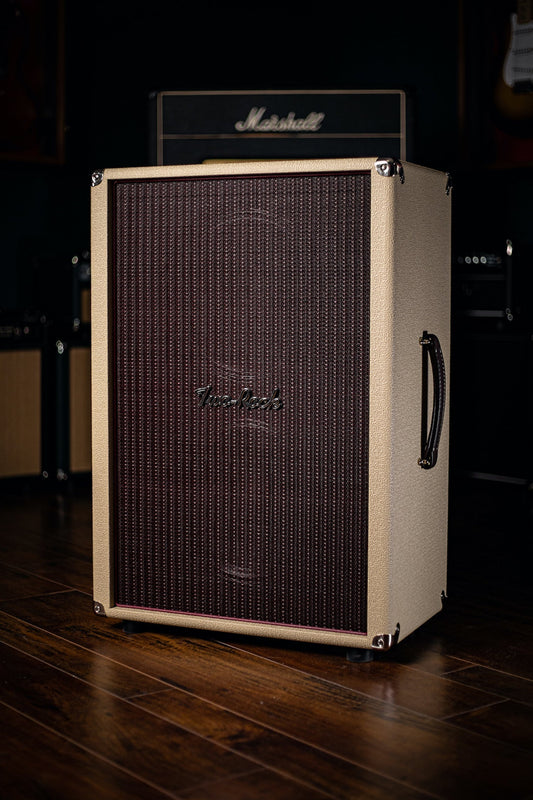 Pre-Order: Two-Rock 12-65B 2x12 Extension Cabinet - Blond Tolex, Oxblood Grill Cloth