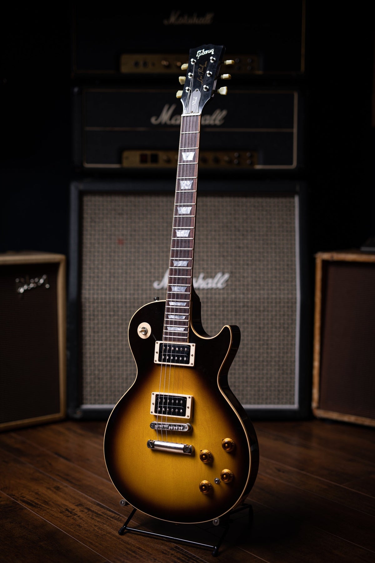 2004 Gibson Custom Shop Slash Les Paul w/Fishman Powerbridge Electric Guitar - Tobacco Burst