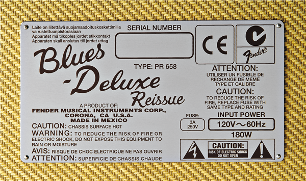 Fender Blues Deluxe 1x12 Combo in Tweed B753069
