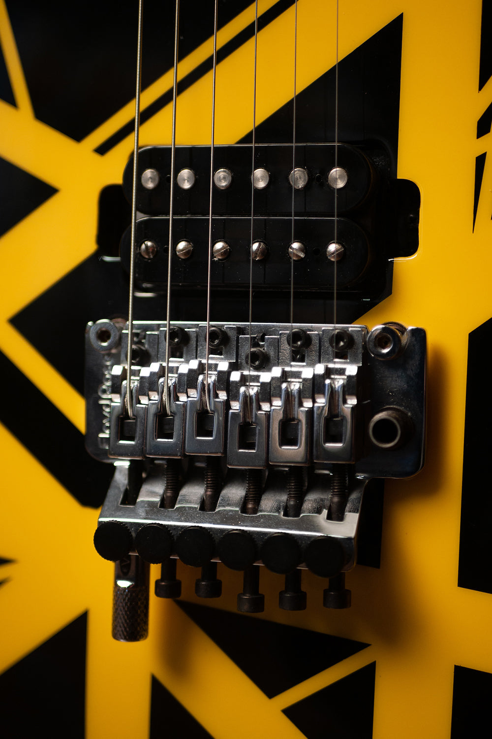 2005 Charvel EVH Art Series LTD Electric Guitar - Black/Yellow