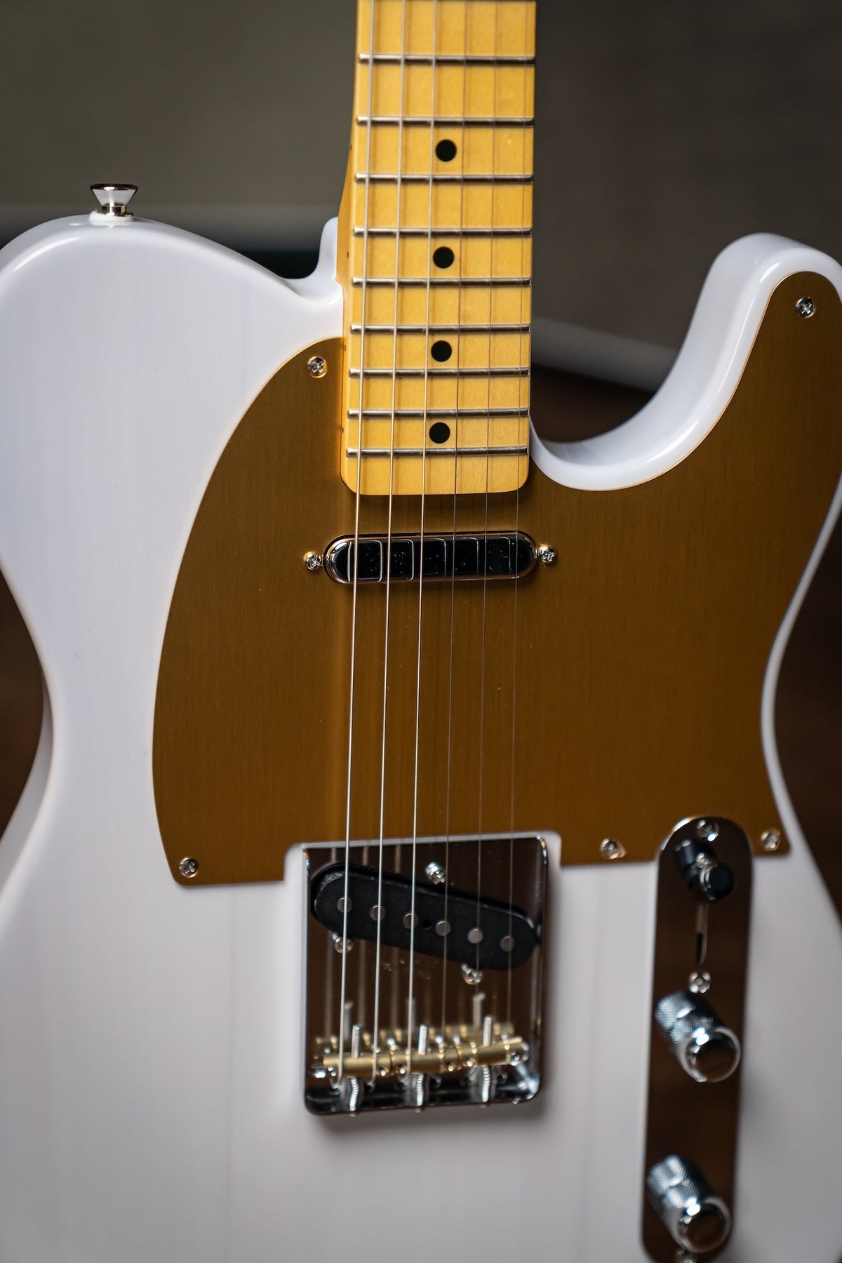 Fender JV Modified 50s Telecaster Electric Guitar - White Blonde