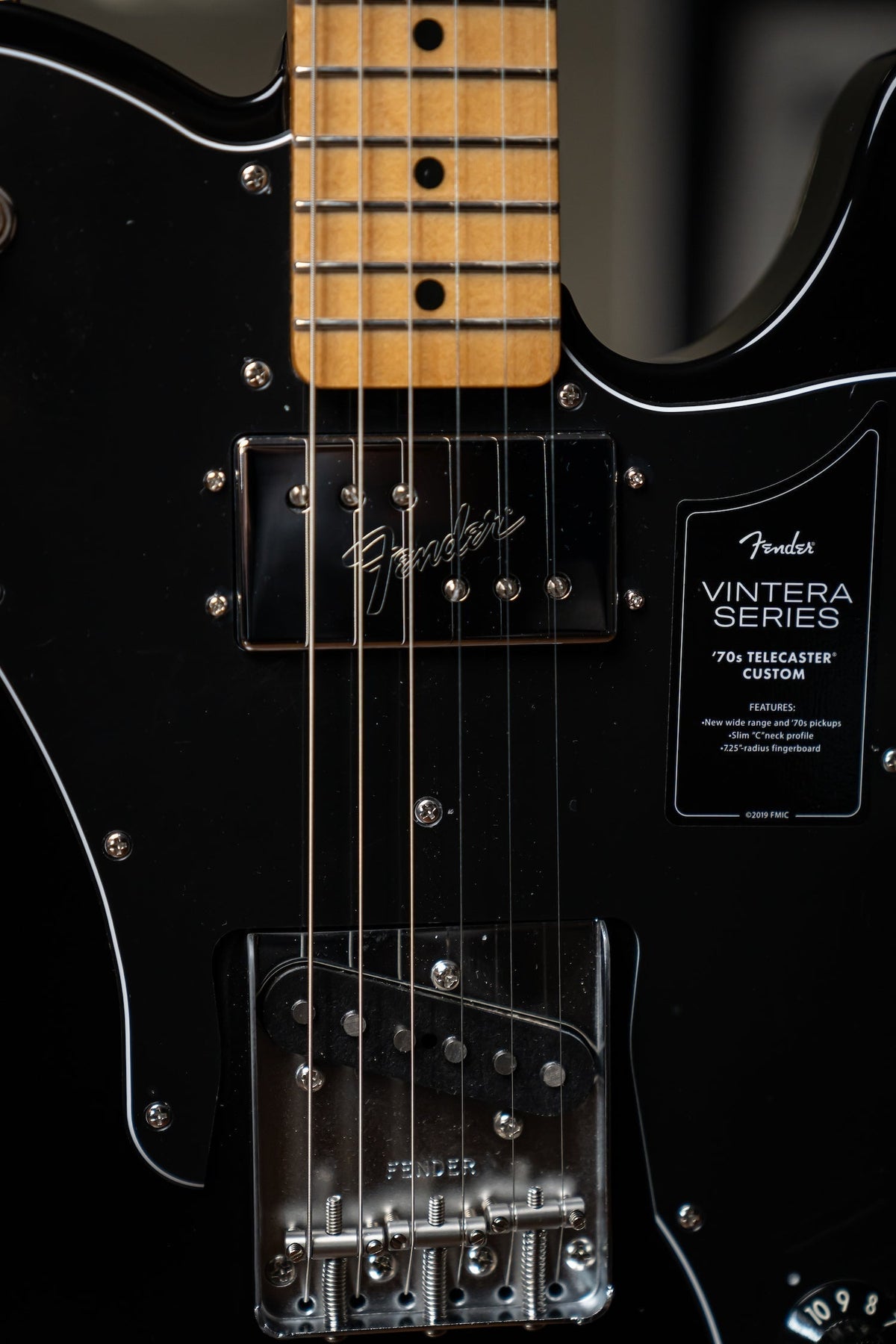 Fender Vintera '70s Telecaster Custom Electric Guitar - Black