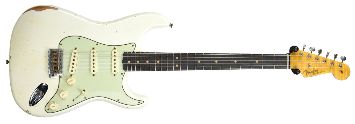 Fender Custom Shop 2016 NAMM 64 Strat Relic Aged Olympic White CZ537023