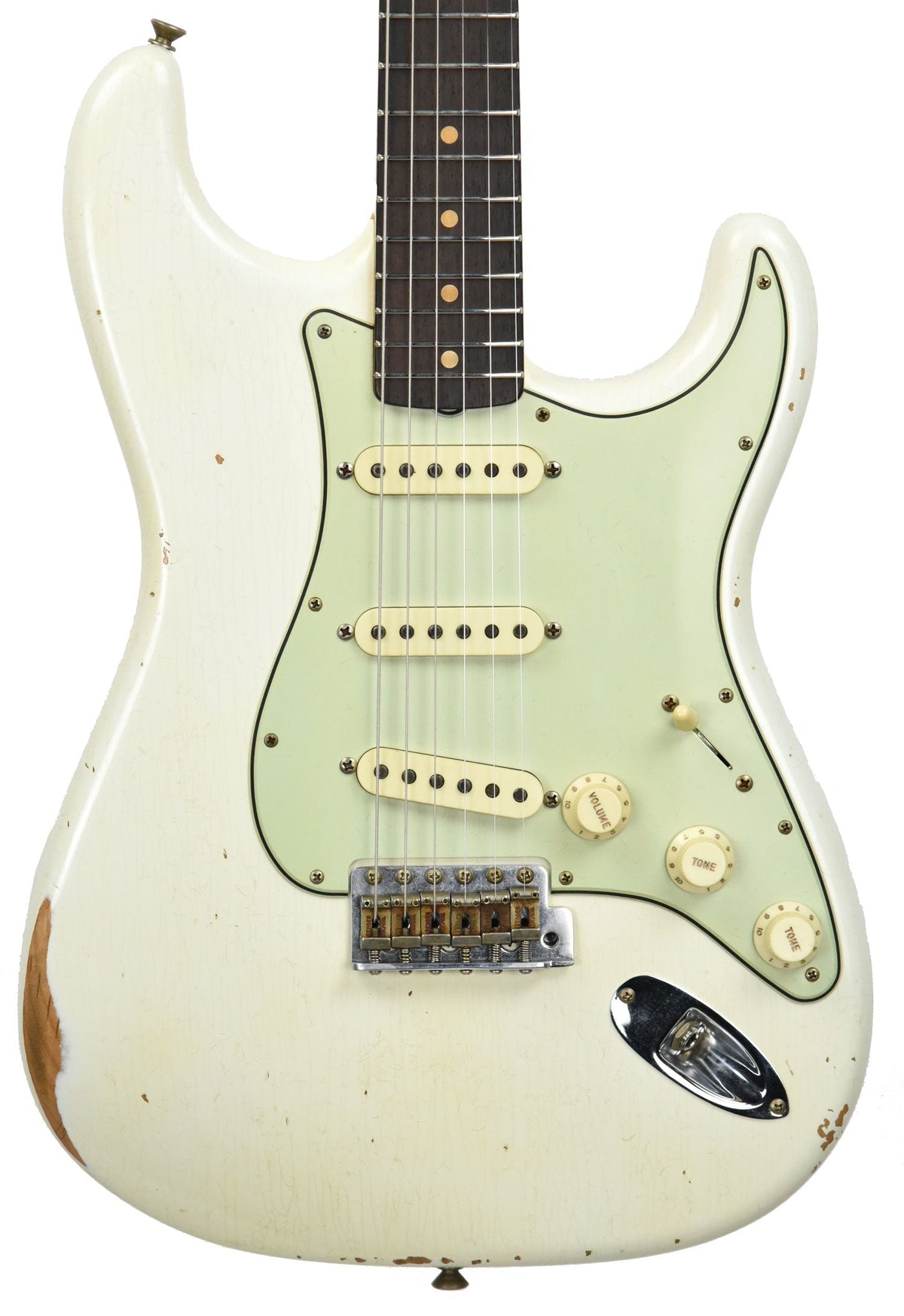 Fender Custom Shop 2016 NAMM 64 Strat Relic Aged Olympic White CZ537023