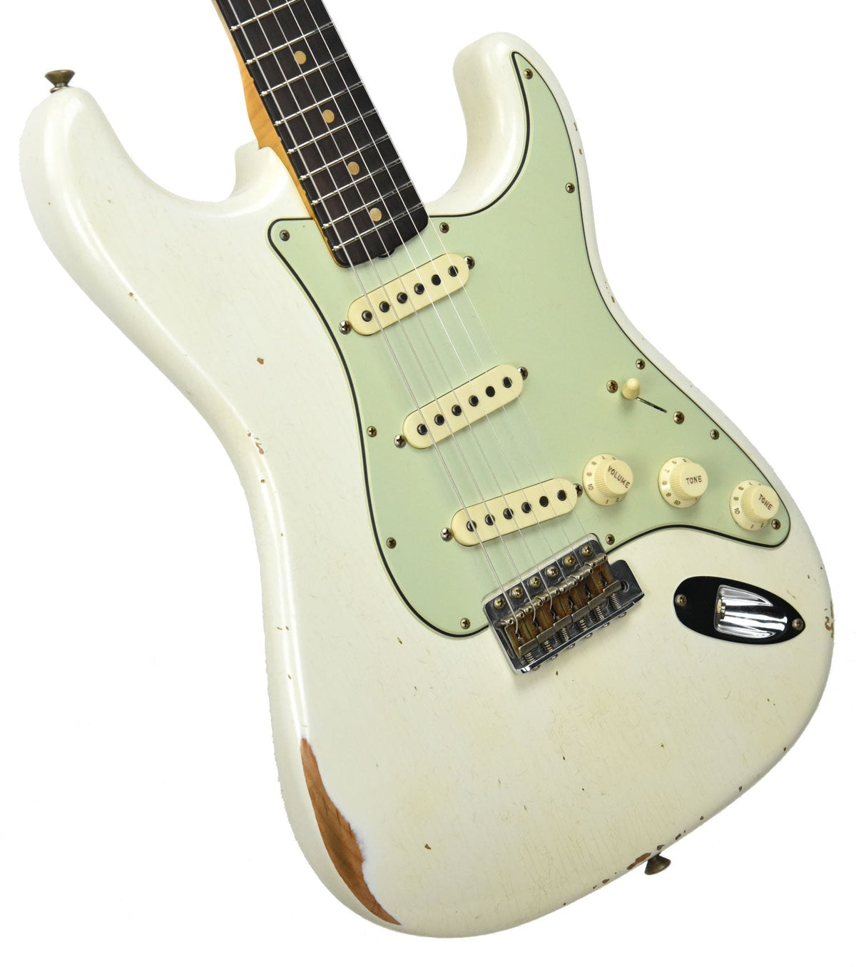 Fender Custom Shop 2016 NAMM 64 Strat Relic Aged Olympic White CZ537023
