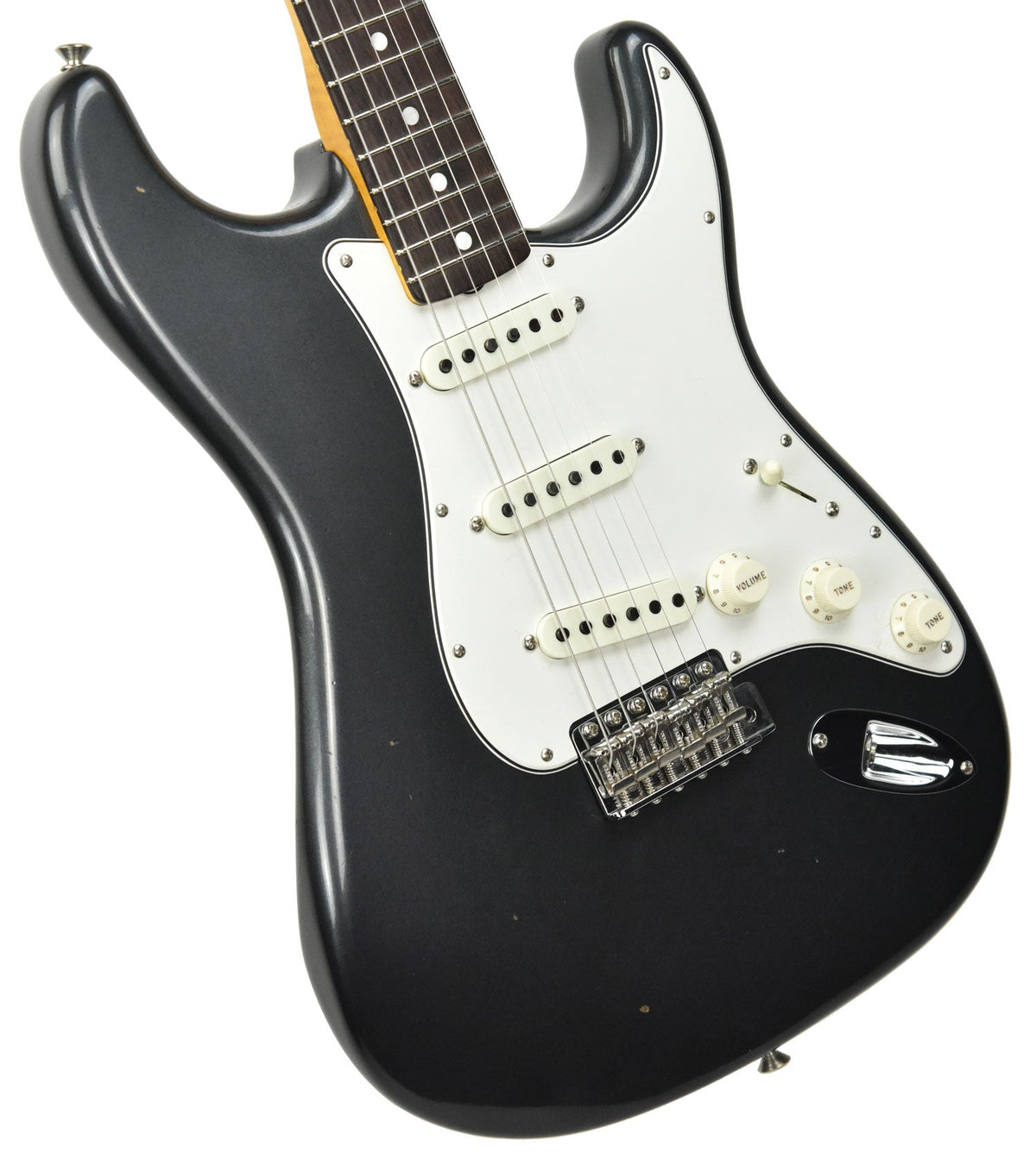 Fender Custom Shop NAMM 2019 65 Stratocaster Journeyman Relic Aged Charcoal Frost CZ536845
