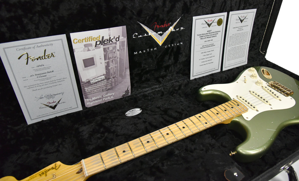 USED Fender Custom Shop Master Design Todd Krause Stratocaster in Moss Green CZ523445