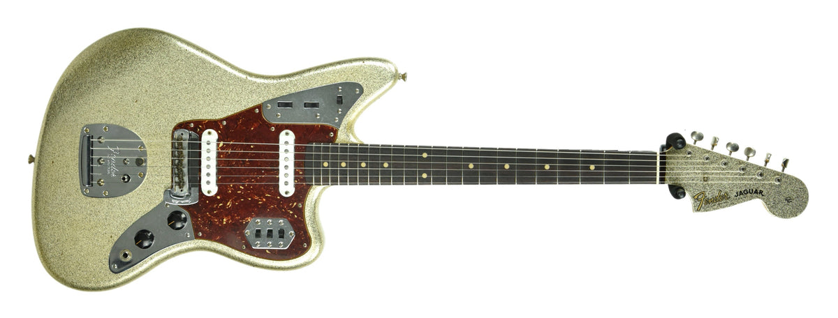 Used Fender Custom Shop 62 Jaguar Journeyman Relic Champagne Gold Sparkle R100114