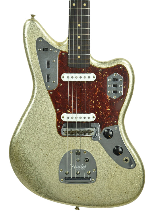 Used Fender Custom Shop 62 Jaguar Journeyman Relic Champagne Gold Sparkle R100114