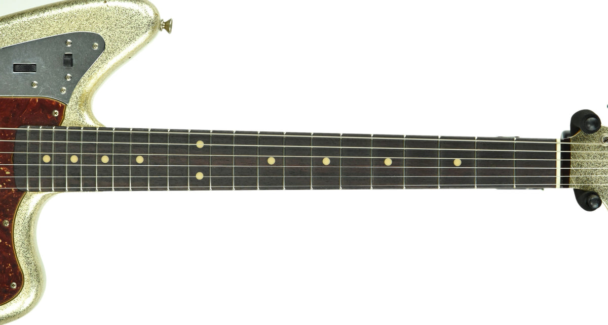 Used Fender Custom Shop 62 Jaguar Journeyman Relic Champagne Gold Sparkle R100114