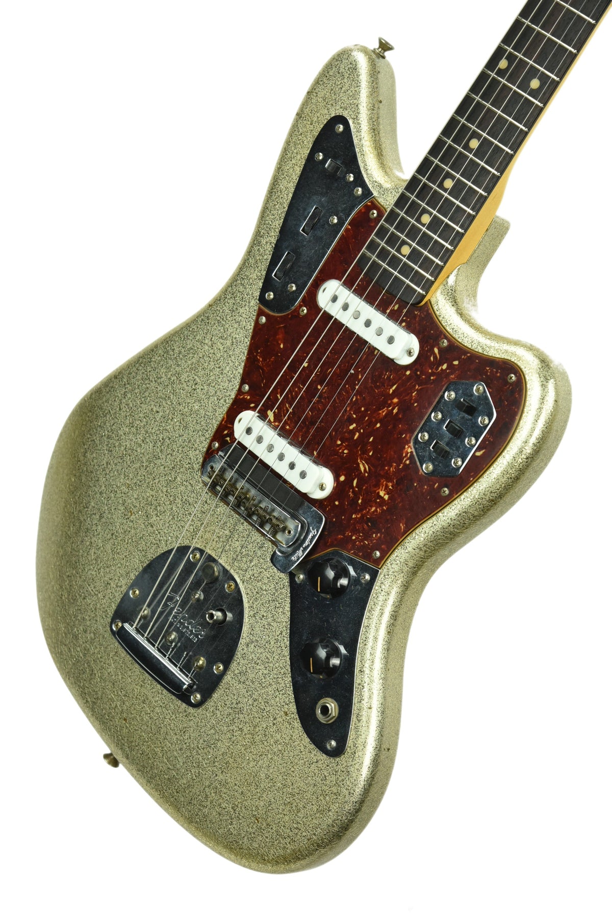 Used Fender Custom Shop 62 Jaguar Journeyman Relic Champagne Gold Sparkle R100114