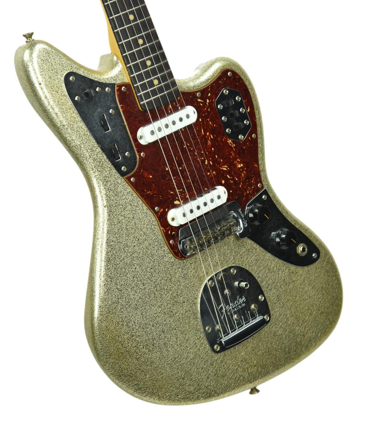 Used Fender Custom Shop 62 Jaguar Journeyman Relic Champagne Gold Sparkle R100114