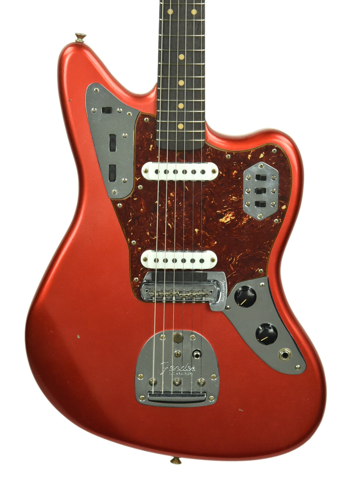 Used Fender Custom Shop 62 Jaguar Journeyman Relic Faded Candy Apple Red R94554