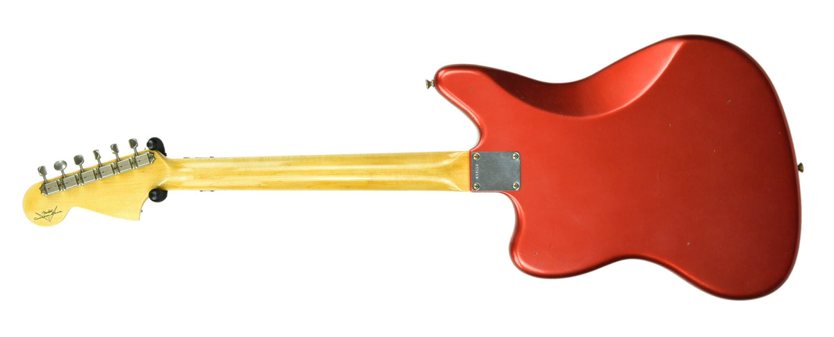 Used Fender Custom Shop 62 Jaguar Journeyman Relic Faded Candy Apple Red R94554