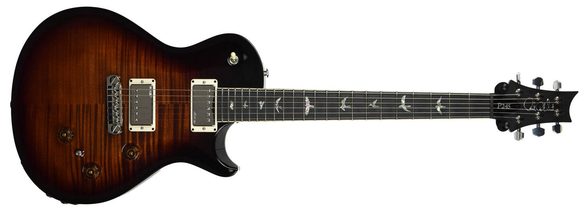 Used PRS Artist Package P245 SingleCut Electric Guitar Black Gold Burst 16232596