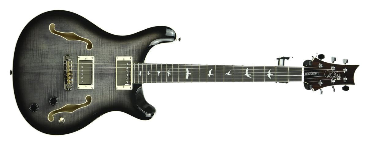 PRS SE Hollowbody II in Charcoal Burst C06351