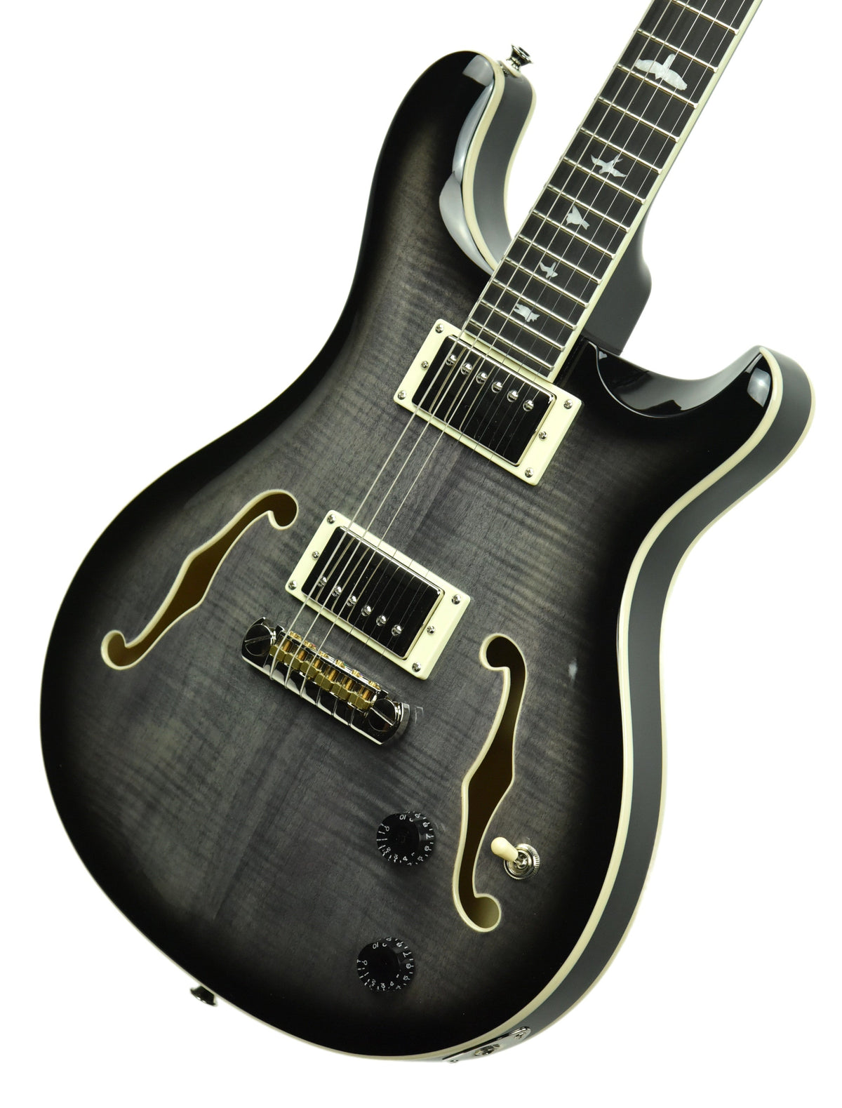 PRS SE Hollowbody II in Charcoal Burst C06351