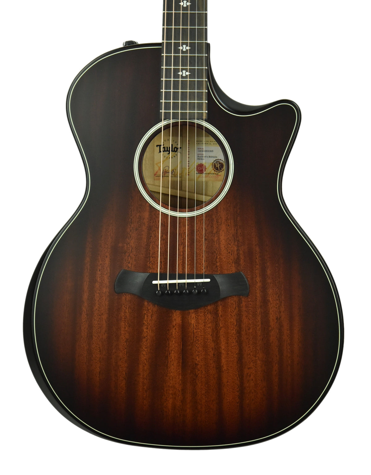 Taylor 324ce Builder's Edition Acoustic Electric in Shaded Edgeburst 1202250083