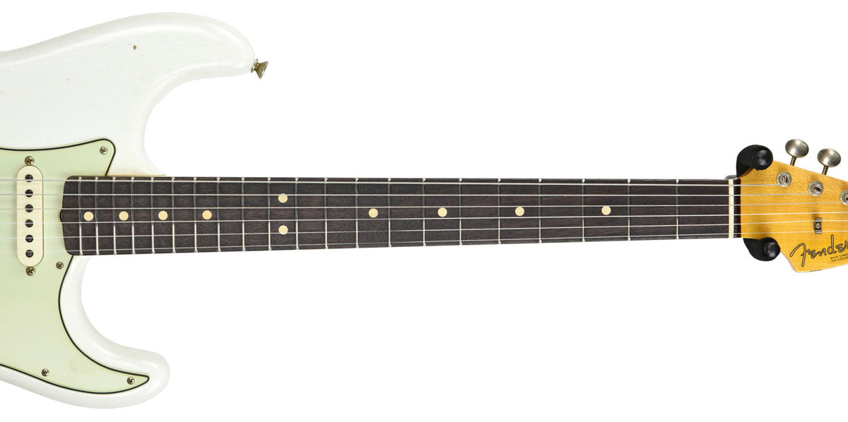 Fender Custom Shop 63 Stratocaster Journeyman Relic Olympic White R98889