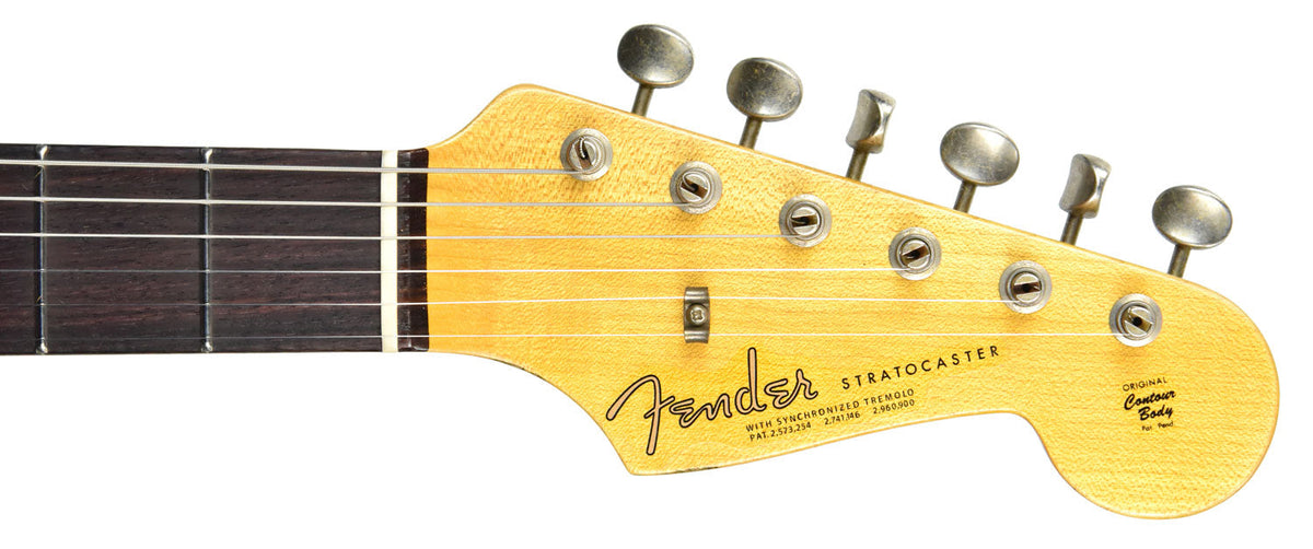 Fender Custom Shop 63 Stratocaster Journeyman Relic Olympic White R98889