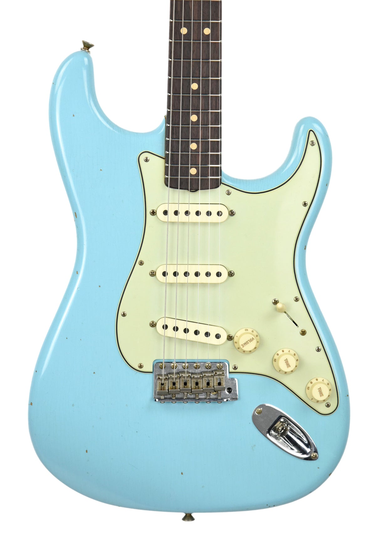 Fender Custom Shop 63 Stratocaster Journeyman Relic Daphne Blue R97847