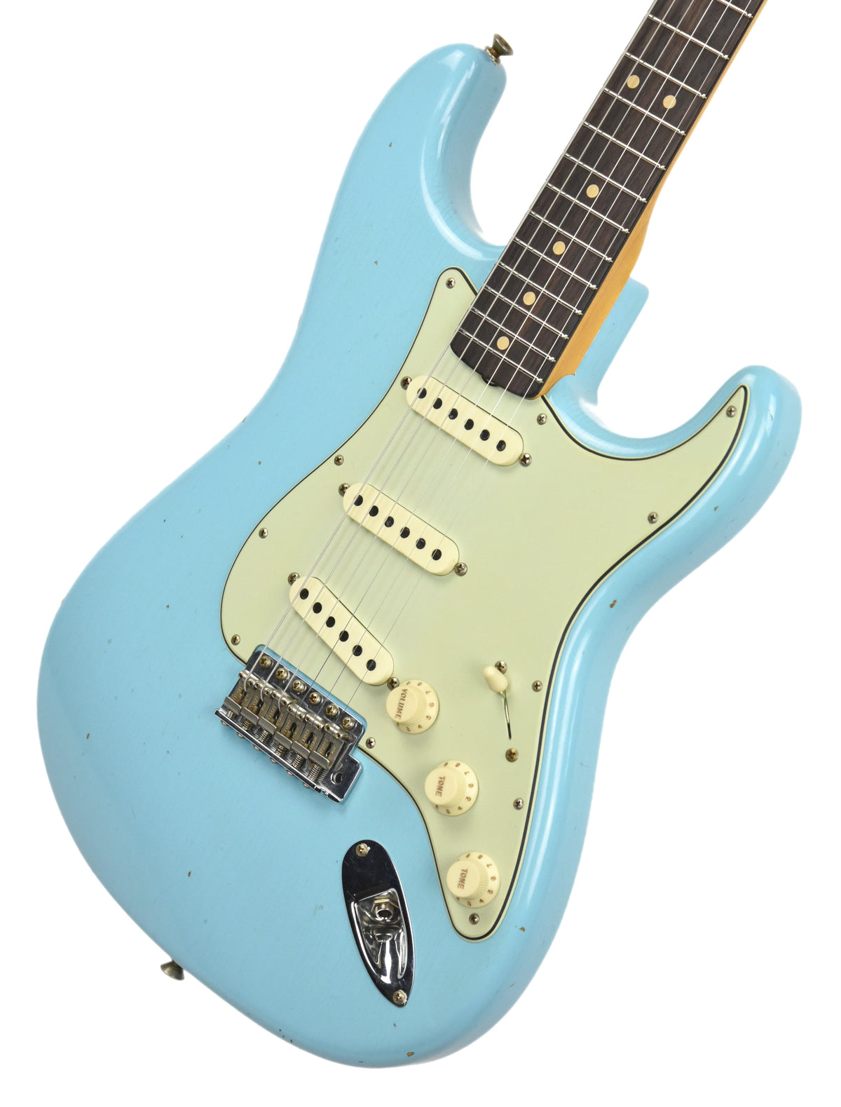 Fender Custom Shop 63 Stratocaster Journeyman Relic Daphne Blue R97847