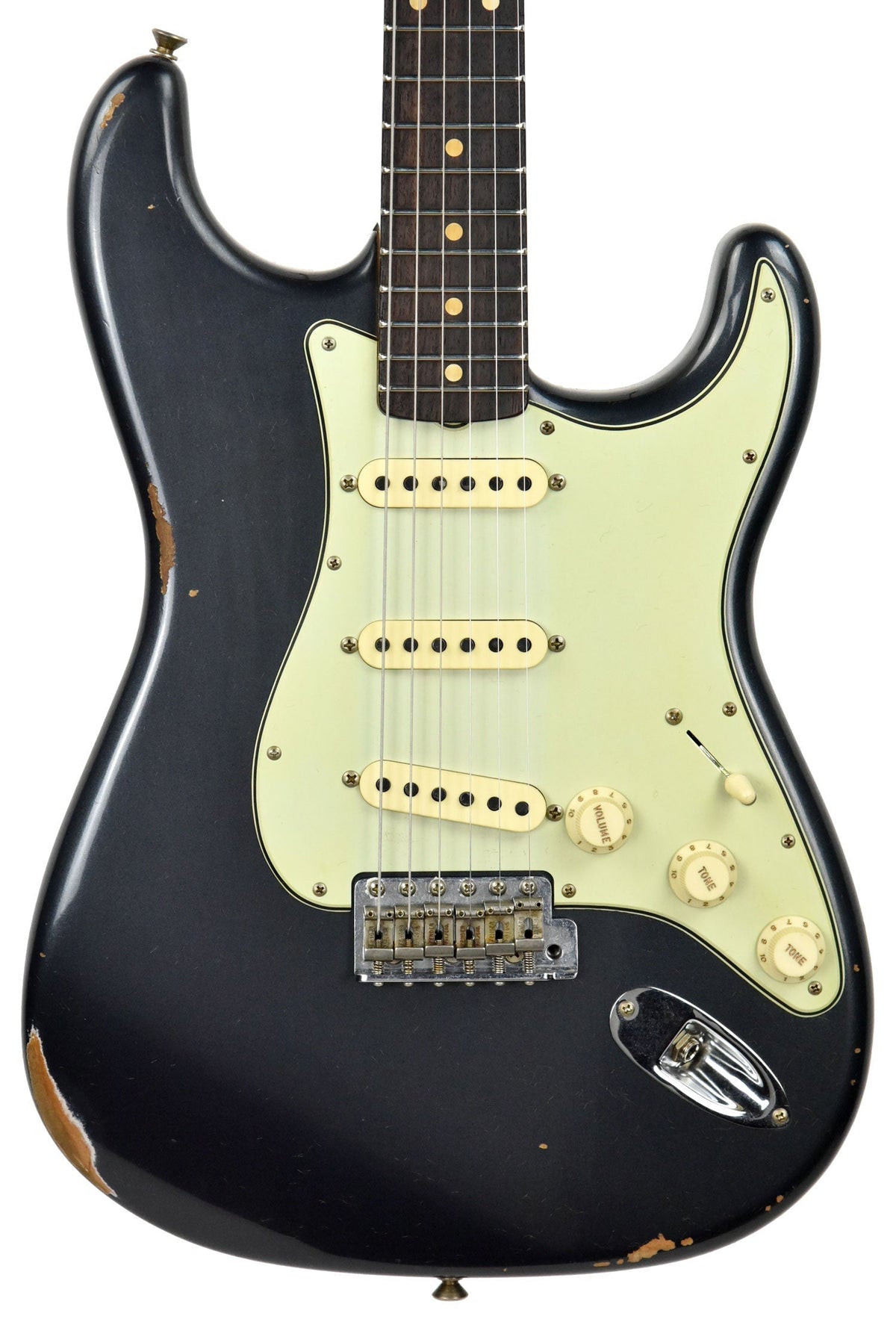 Fender Custom Shop 1961 Stratocaster Relic in Charcoal Frost Metallic CZ539087