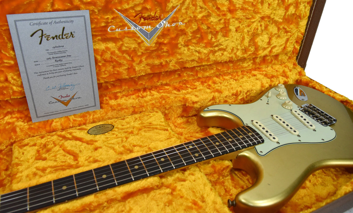 Fender Custom Shop 63 Stratocaster Journeyman Relic HLE Gold R97833
