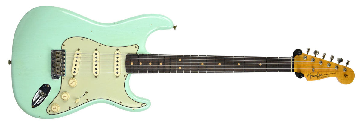 Fender Custom Shop 63 Stratocaster Journeyman Relic Surf Green R97106