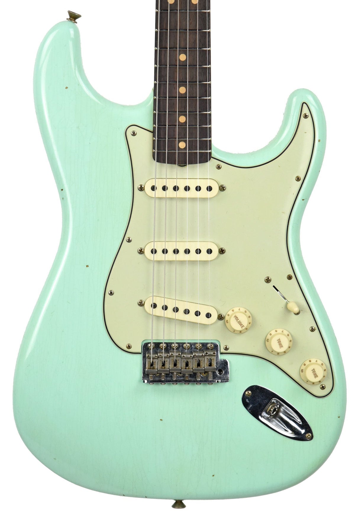 Fender Custom Shop 63 Stratocaster Journeyman Relic Surf Green R97106