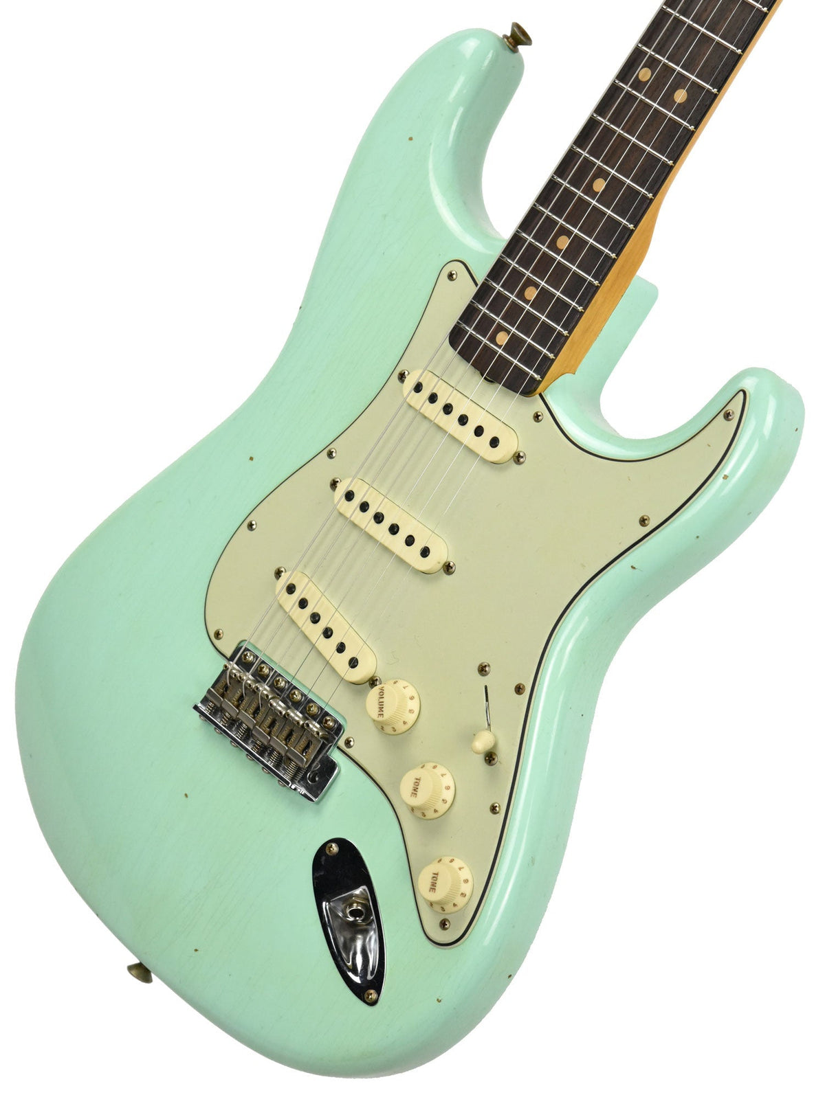 Fender Custom Shop 63 Stratocaster Journeyman Relic Surf Green R97106