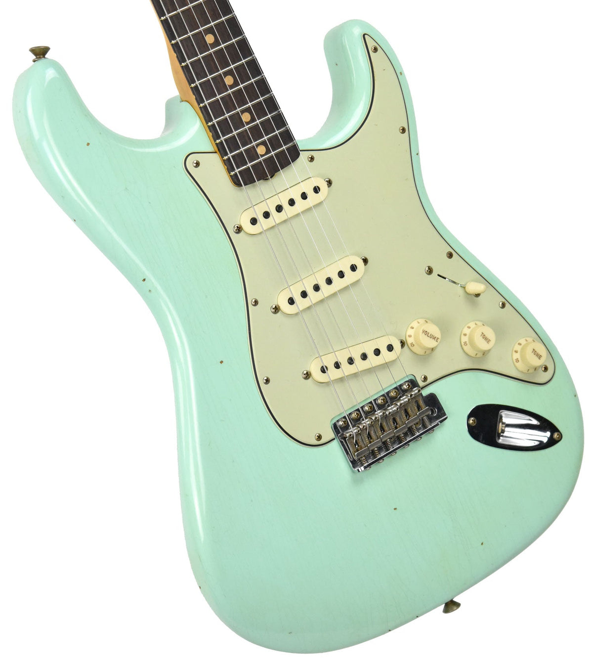 Fender Custom Shop 63 Stratocaster Journeyman Relic Surf Green R97106