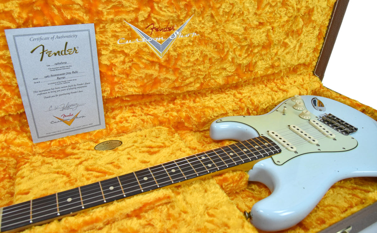 Fender Custom Shop 63 Stratocaster Journeyman Relic Sonic Blue R97792