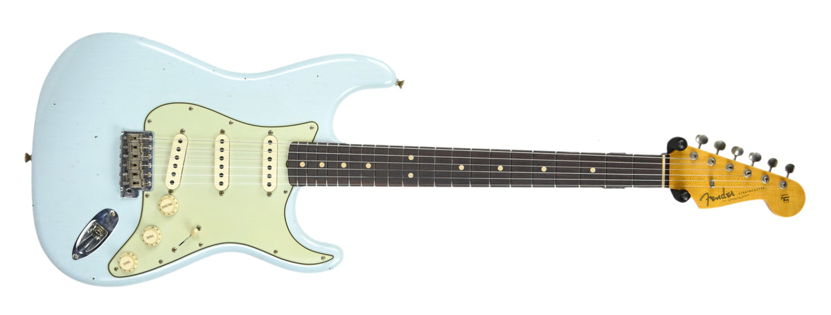 Fender Custom Shop 63 Stratocaster Journeyman Relic Sonic Blue R97792