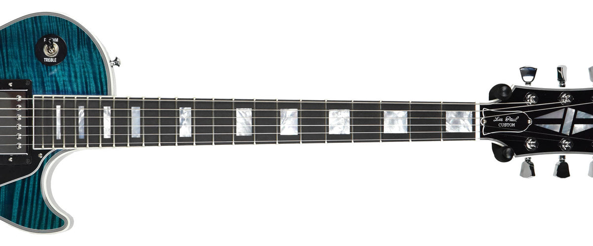 Used Gibson Custom Les Paul Custom Flame Top in Peacock CS700816